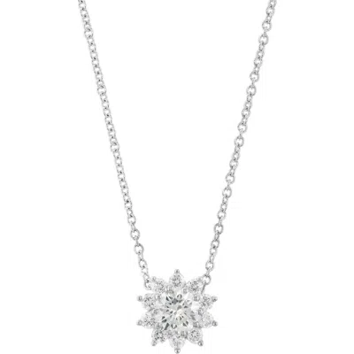 Effy Sterling Silver Lab Grown Diamond Pendant Necklace
