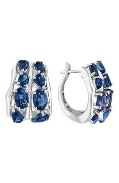 Effy Sterling Silver London Blue Topaz Lever Back Earrings