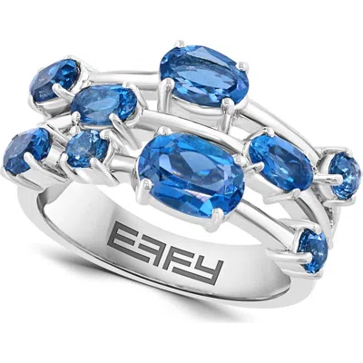 Effy Sterling Silver London Blue Topaz Ring In Multi