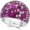 Effy Sterling Silver Pavé Ruby Domed Ring In Purple