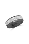 Effy Sterling Silver Pavé Zircon Ring In Black