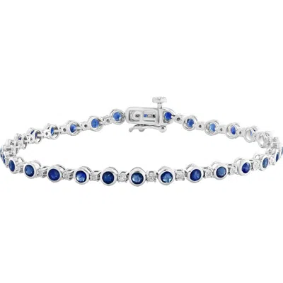Effy Sterling Silver Ruby And Diamond Bracelet In Multi