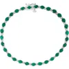 Effy Sterling Silver Ruby Diamond Bracelet In Green