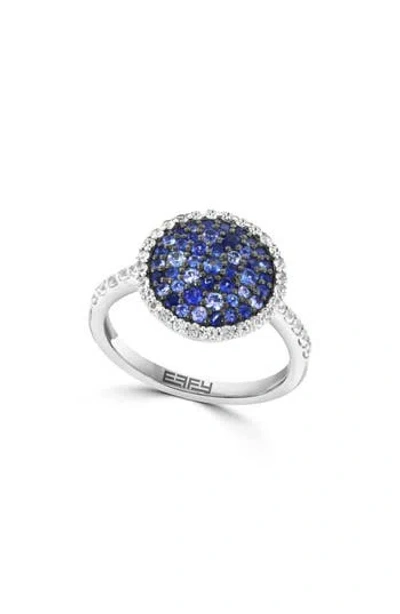 Effy Sterling Silver Sapphire Ring In Blue
