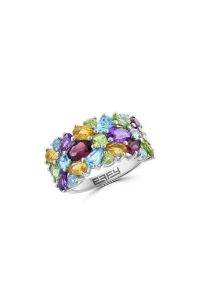 Effy Sterling Silver Semiprecious Stone Cluster Ring