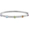 Effy Sterling Silver Station Bangle In Multi