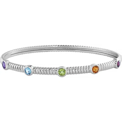 Effy Sterling Silver Station Bangle In Multi