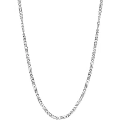 Effy Sterling Silver Station Curb Chain Necklace
