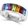 Effy Sterling Silver Stone Band Ring In Multi