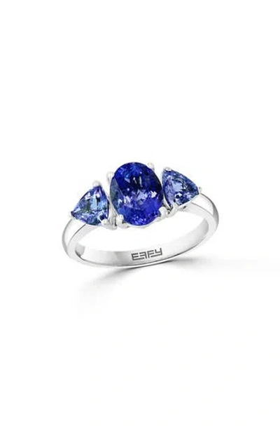 Effy Sterling Silver Tanzanite Ring In Purple