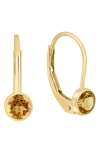 Effy Stone Lever Back Earrings In Orange