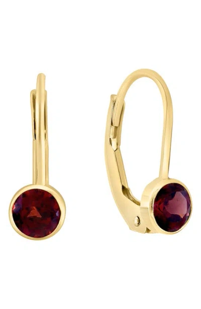 Effy Stone Lever Back Earrings In Red