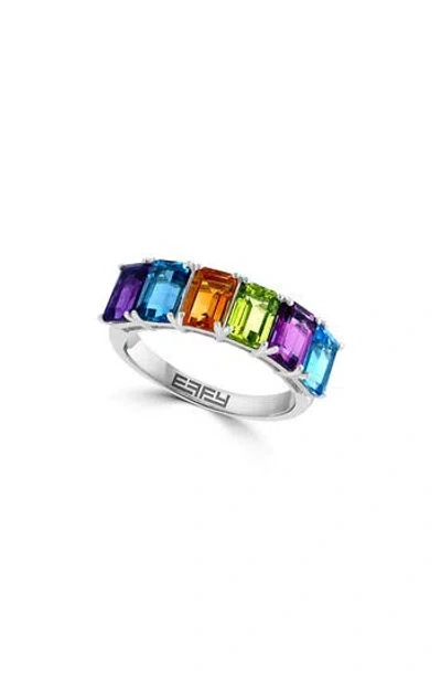 Effy Stone Ring In Silver Multi