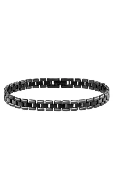 Effy Textured Box Link Bracelet In Sterling Silver In Green