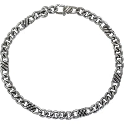 Effy Textured Chain Bracelet In Sterling Silver In Metallic
