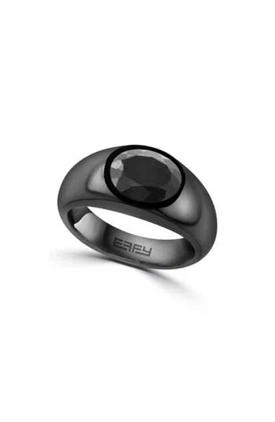 Effy Titanium Onyx Ring In Black