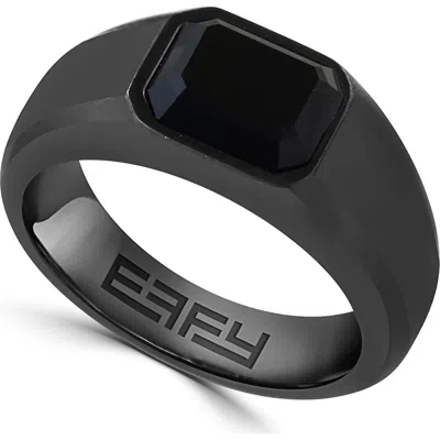Effy Titanium Onyx Ring In Black