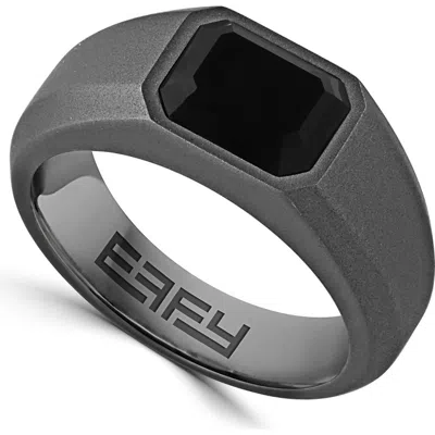 Effy Titanium Onyx Ring In Black