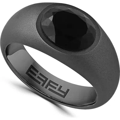 Effy Titanium Onyx Ring In Black