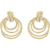 Effy Triple Circle Diamond Drop Earrings In Gold