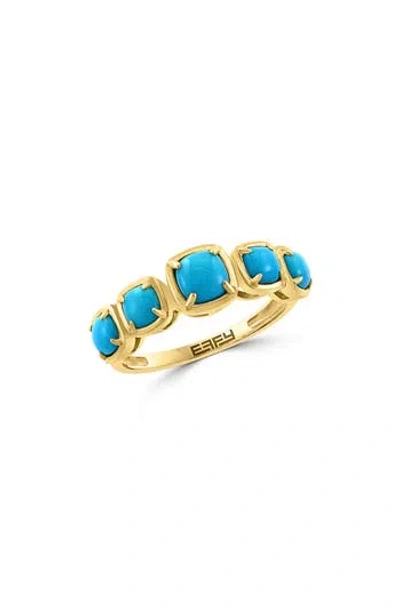 Effy Turquoise Band Ring In Blue