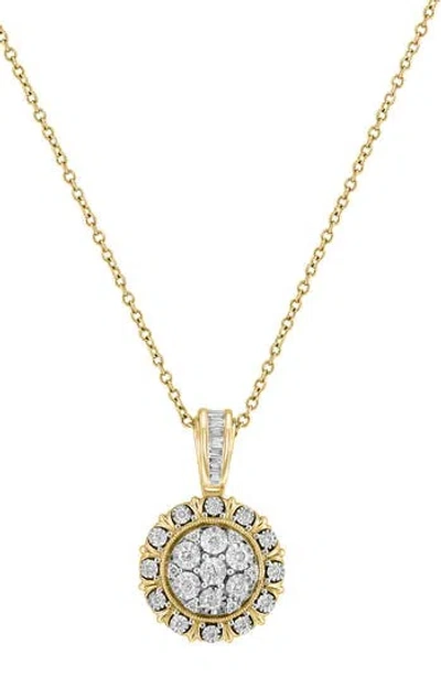 Effy Two-tone Diamond Embellished Pendant Necklace In Gray