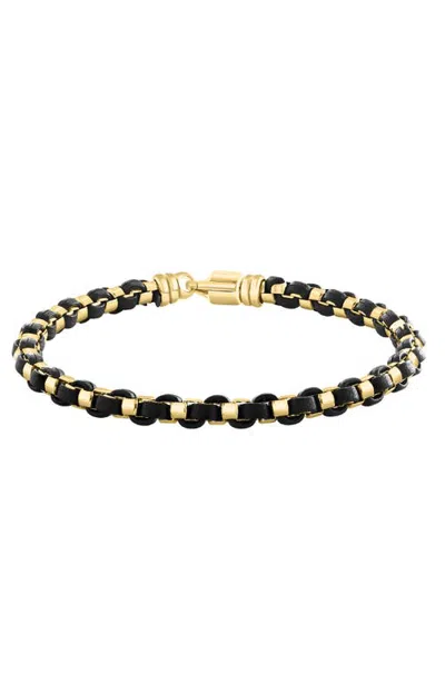 Effy Two-tone Beaded Bracelet In Gold-plated Sterling Silver In Multi