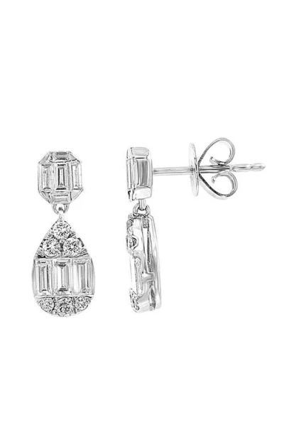 Effy Vintage-inspired Diamond Drop Earrings In Metallic