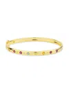 Effy Women's 14k Gold-plated Sterling Silver & Multi-stone Bangle Bracelet In Gold