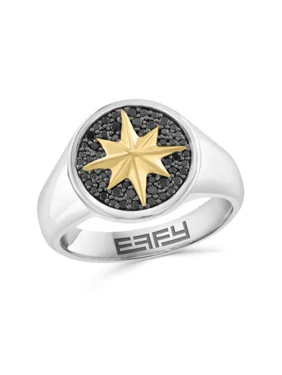 Effy Women's 14k Goldplated, Sterling Silver & 0.38 Tcw Diamond Ring