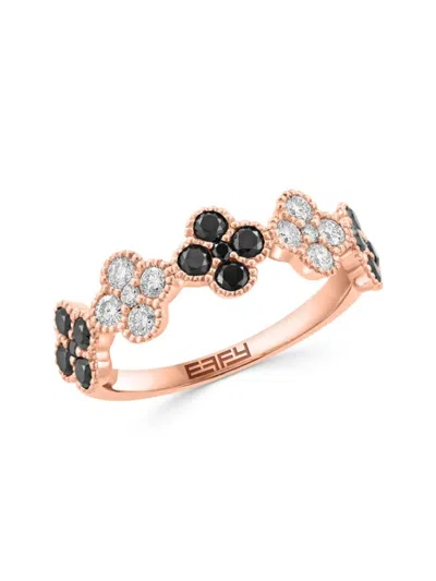 Effy Women's 14k Rose Gold & 0.89 Tcw Diamond Ring