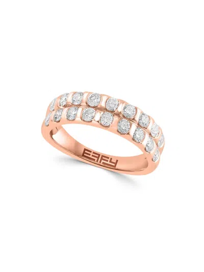 Effy Women's 14k Rose Gold & 1.15 Tcw Diamond Ring