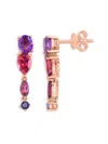 Effy Women's 14k Rose Gold & Multi Stone Drop Earrings