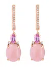 Effy Women's 14k Rose Gold & Multi Stone Drop Earrings In Rose Gold