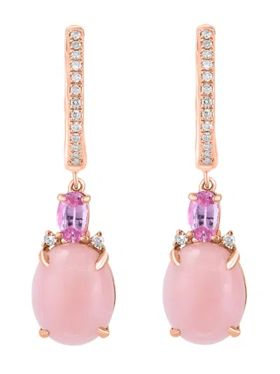Effy Women's 14k Rose Gold & Multi Stone Drop Earrings