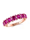 Effy Women's 14k Rose Gold, Pink Sapphire, Ruby & Diamond Ring In Pink