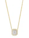 Effy Women's 14k Two Tone Gold & 0.4 Tcw Diamond Pendant Necklace/18" In Yellow Gold