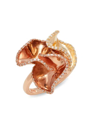 Effy Women's 14k Two Tone Gold & 0.44 Tcw Diamond Cocktail Ring