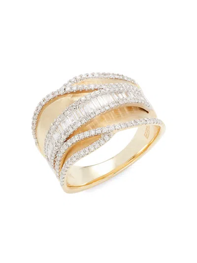 Effy Women's 14k Two Tone Gold & 0.80 Tcw Diamond Ring