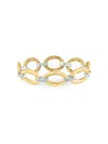 Effy Women's 14k Two Tone Gold & 0.87 Tcw Diamond Link Bracelet In Two Tone Gold