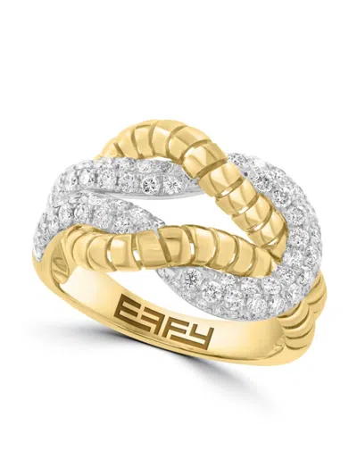 Effy Women's 14k Two-tone Gold & 0.93 Tcw Diamond Ring