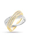 Effy Women's 14k Two-tone Gold & 0.98 Tcw Diamond Ring In Gold