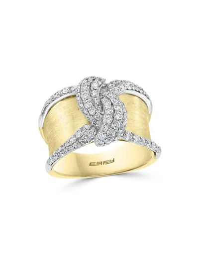 Effy Women's 14k Two Tone Gold & 1.11 Tcw Diamond Ring