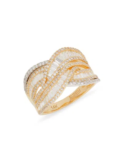 Effy Women's 14k Two Tone Gold & 1.27 Tcw Diamond Ring