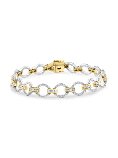 Effy Women's 14k Two Tone Gold & 1.59 Tcw Diamond Bracelet