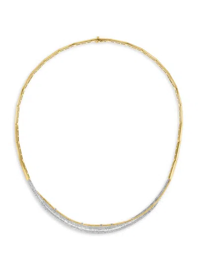 Effy Women's 14k Two Tone Gold & 2.11 Tcw Diamond Necklace