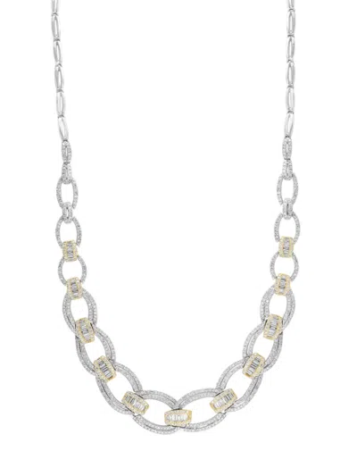 Effy Women's 14k Two Tone Gold & 3.95 Tcw Diamond Necklace/18"