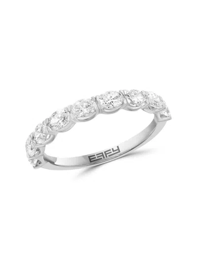 Effy Women's 14k White Gold 1.03 Tcw Lab Grown Diamond Ring