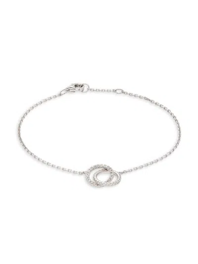 Effy Women's 14k White Gold & 0.24 Tcw Diamond Link Bracelet