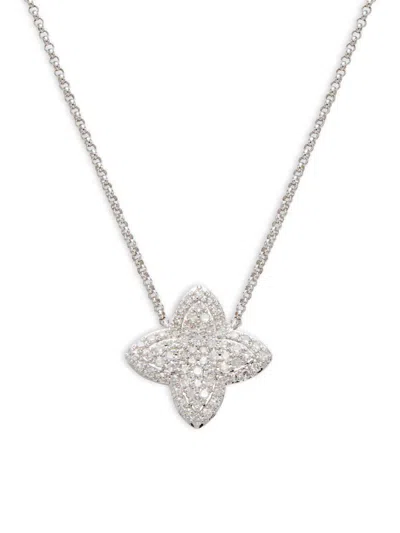 Effy Women's 14k White Gold & 0.27 Tcw Diamond Necklace/16''